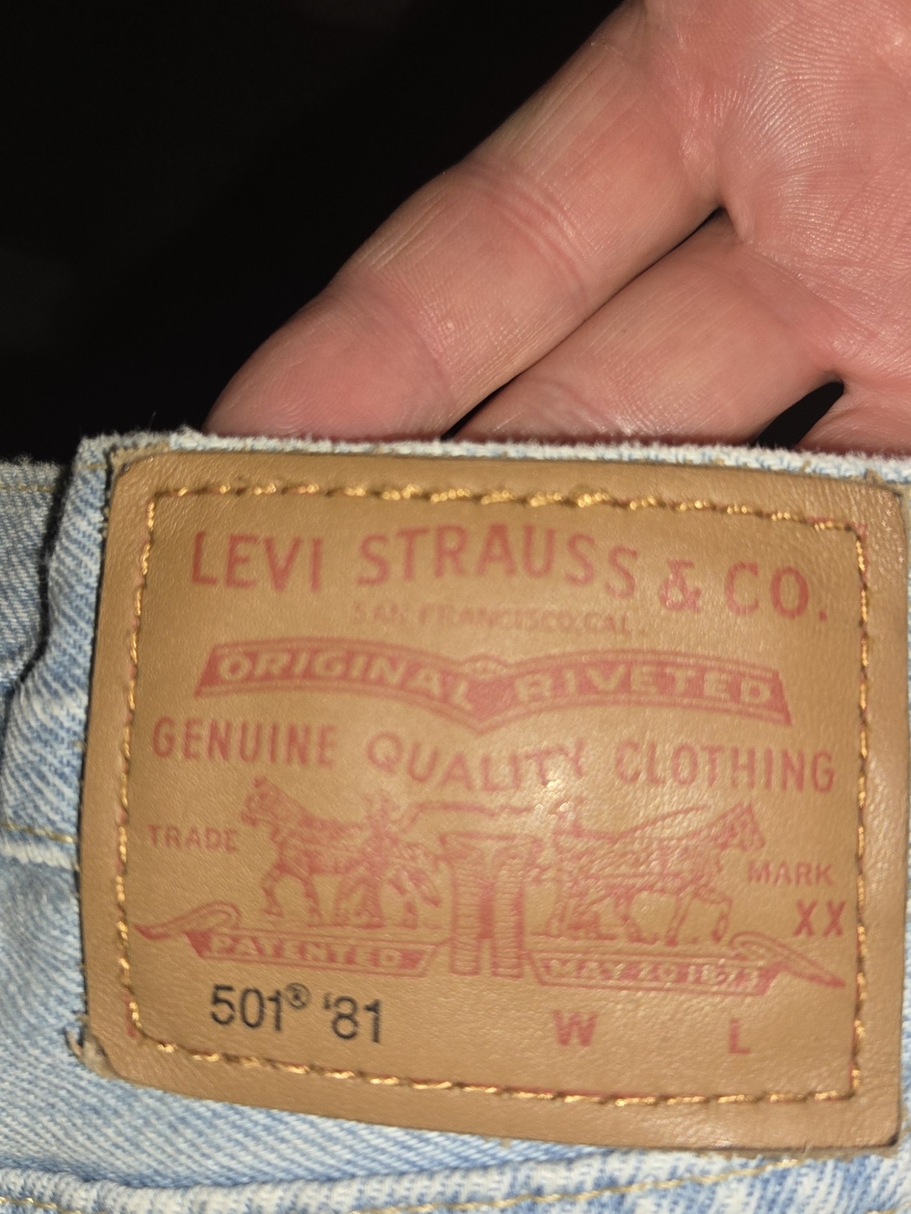 Levi's Premium 501 '81 High Rise Straight Leg Jeans - Light Wash Men's 34x31